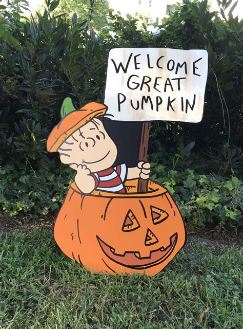 Pumpkin Halloween Yard Art Peanuts Halloween Yard Art Charlie Brown
