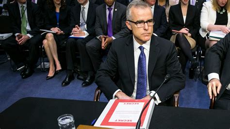 Mccabe Report Is Sent To Prosecutors To Weigh Possible Criminal Inquiry