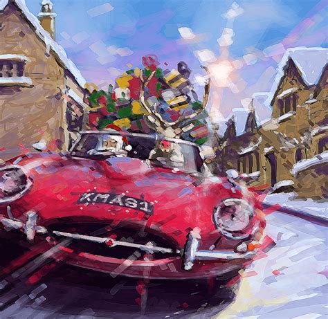 Best Of British Christmas Cards 4 Pack Motor Sport Magazine