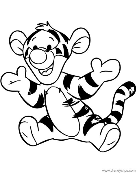 Baby Pooh And Tigger Coloring Pages