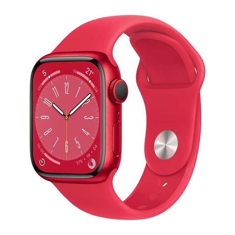 apple watch series 8 gps cellular 41mm boîtier product red alu
