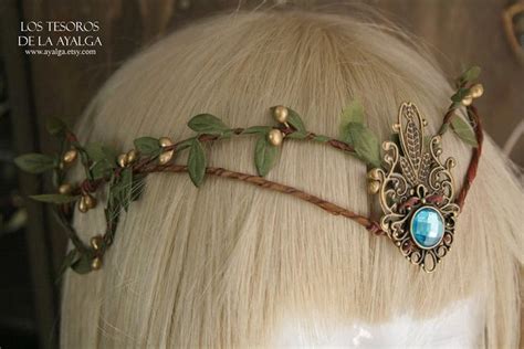 Woodland Elf Tiara Elven Headpiece Fairy Crown Woodland Etsy Elf