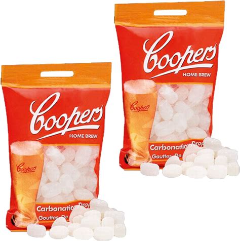 2x Coopers Carbonation Drops 80 250g Sugar Tablets For Priming Beer