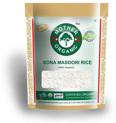 Mother Organic Organic Sona Masoori Rice 5 Kg Organic Rice Sona