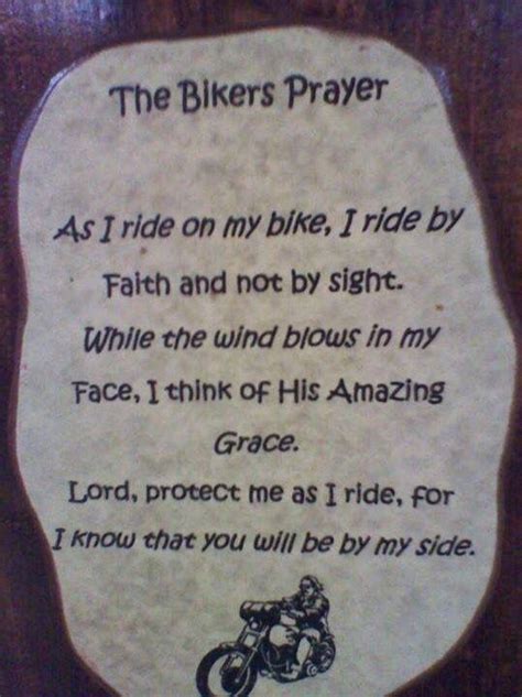 Bikers Prayer Biker Quotes Bike Quotes Bikers Prayer