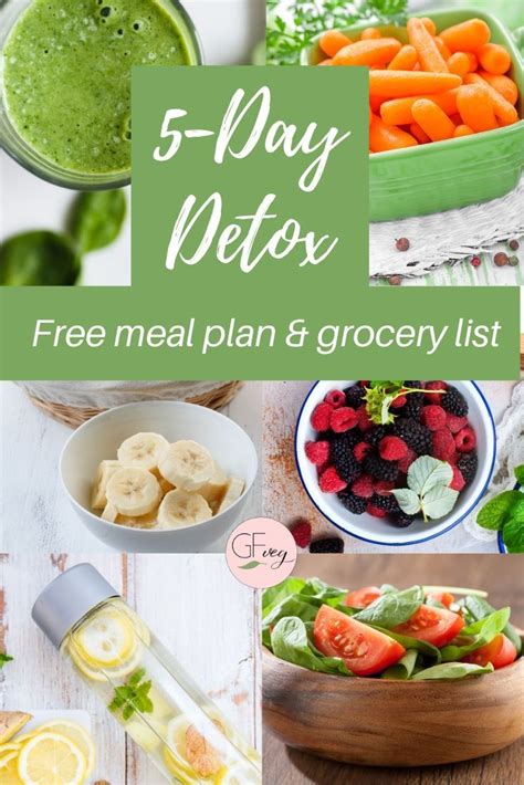 5 Day Detox Meal Plan Using Whole Nourishing Foods