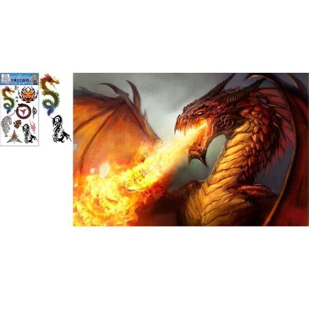 You can download and print it from your computer for free!! Fire Breathing Dragons Mouse Pad with Dragon and Tiger ...