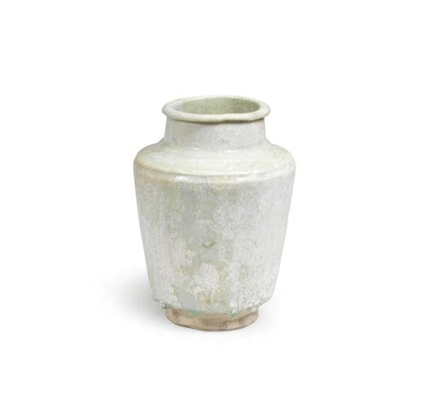 bonhams a kashan monochrome pottery albarello persia 12th century