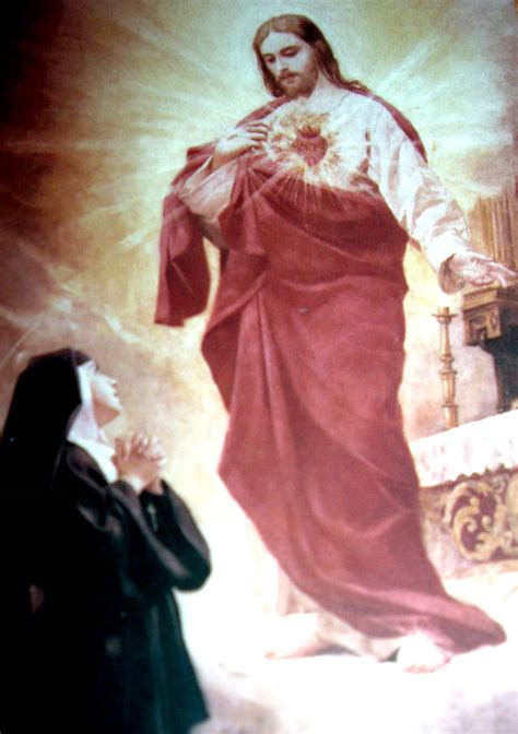 Sacré Coeur De Jésus Rayonnant Apparitions De Notre Seigneur à Paray Le Monial De Décembre 1673