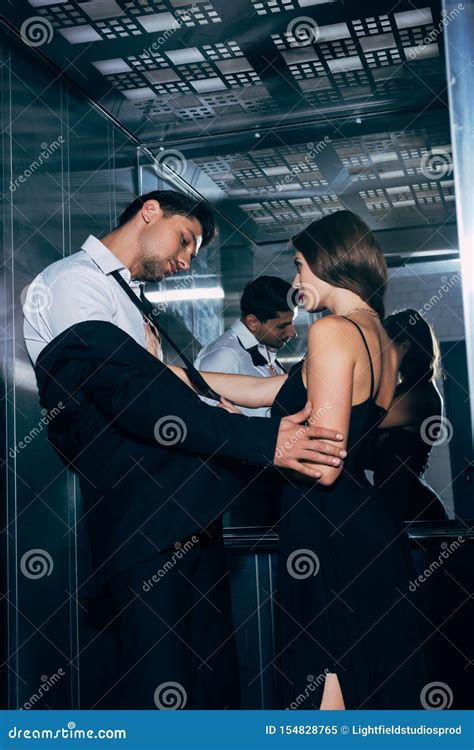 Beautiful Couple Passionately Touching Each Other Stock Image Image