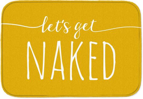 Let S Get Naked Badematte In Gelb Nackig Nackt Badewanne Dusche