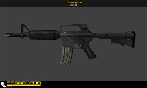 Colt Model 733 Counter Strike Source Skin Mods