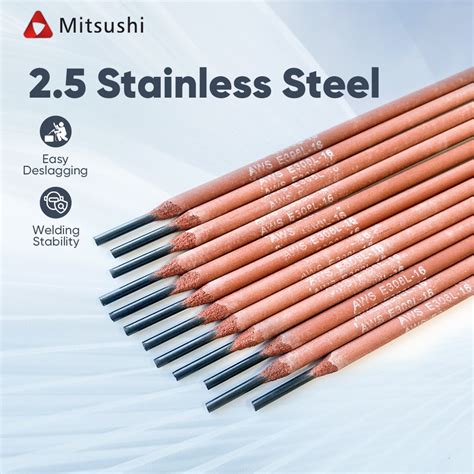 Mitsushi 50pcs 2 5mm 35cm Stainless Steel Welding Rods Welding Wire