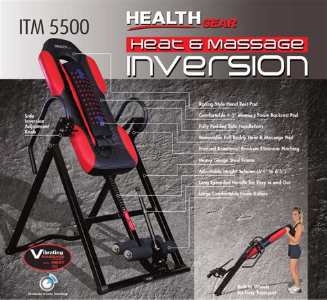 Health Gear Itm5500 Advanced Technology Inversion Table