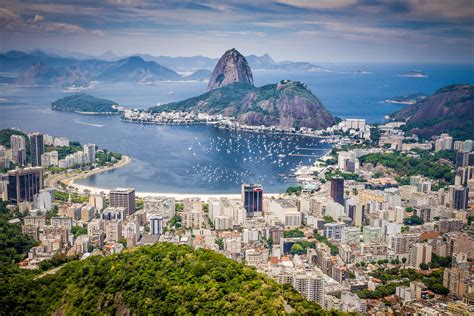 Cityscape And Landscape View Of Rio De Janeiro Brazil Image Free