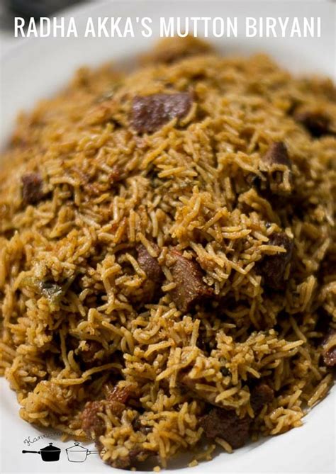 Mutton Biryani Muslim Style In Tamil
