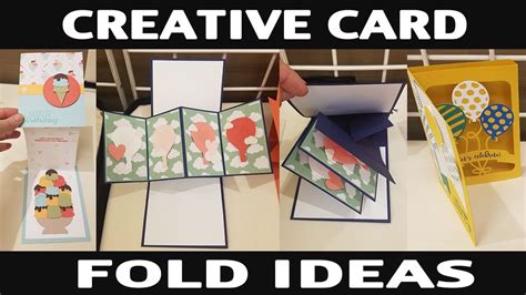 Stamping Jill Creative Card Fold Ideas Youtube Creative Cards