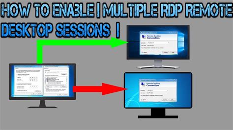 How To Enable Multiple Rdp Remote Desktop Sessions Desktop Windows