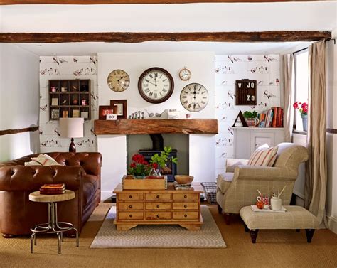 Feature Wall Ideas Cottage Decor Living Room Country