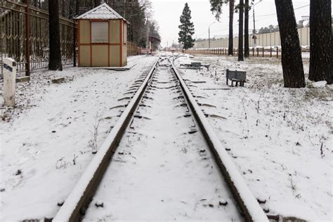 Free Images Snow Winter Frost Cold Trees Railway Station