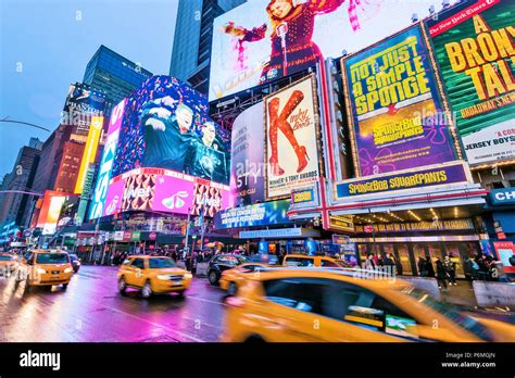 Times Square New York Lights Manhattan New York City Stock Photo Alamy