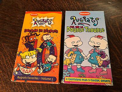 Vintage S Nickelodeon Orange Vhs Tapes Rugrats Double Trouble Sexiz Pix