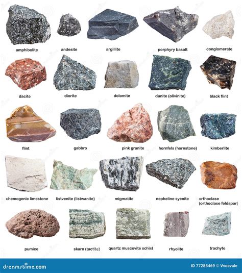 Types Of Metamorphic Rocks With Names