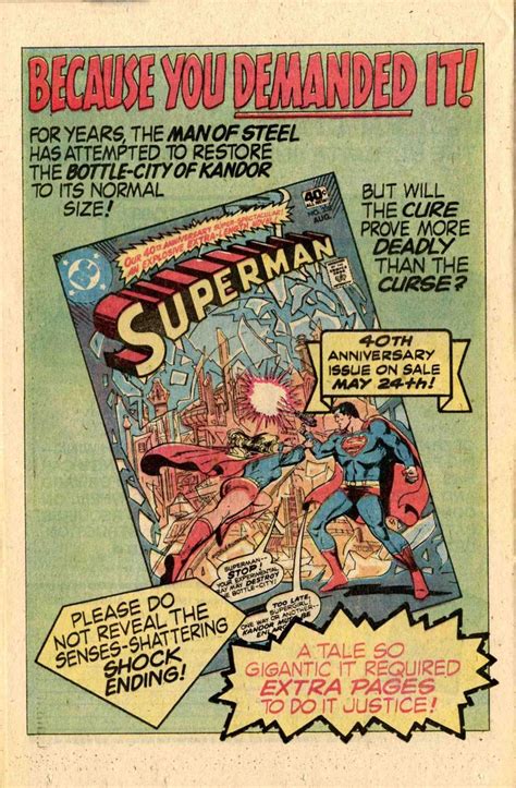 An Old Comic Book With The Title Superman