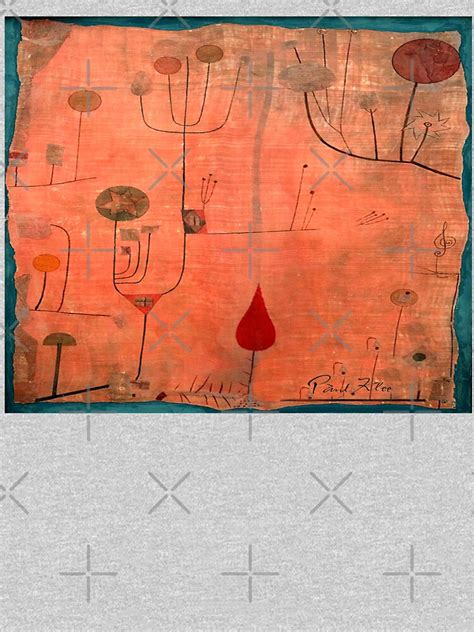 Paul Klee Fruits On Red Wsignature Klee Inspired T Shirt For