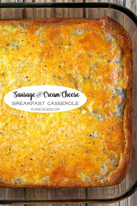 Sausage Cream Cheese Crescent Roll Casserole Recip Zoid