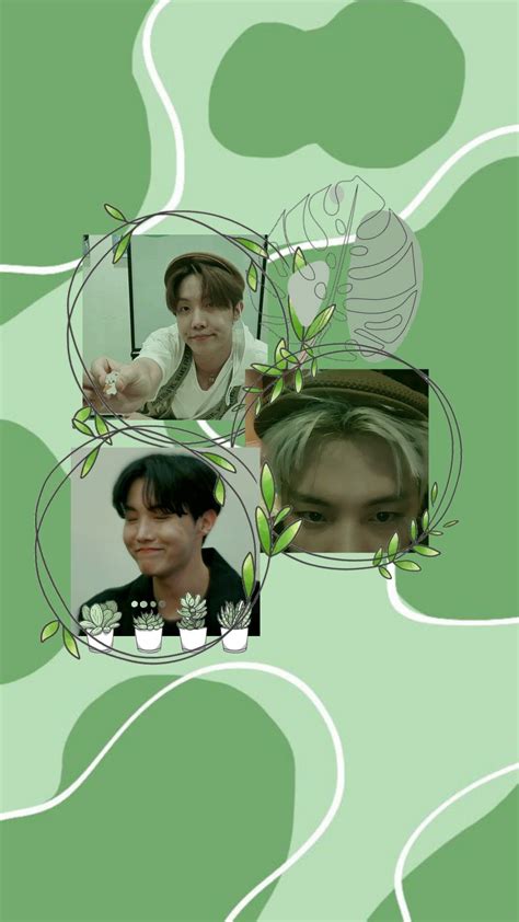 J Hope Green Aesthetic Wallpaper Green Aesthetic Kawaii Wallpaper