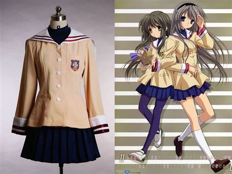 Clannad Cosplay Japan Girl School Uniform