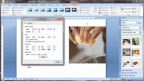 Working With Pictures In Microsoft Word 2007 Youtube