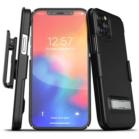 Encased Apple Iphone 12 Pro Max Belt Clip Case With Kickstand 2020