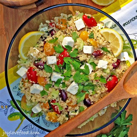 Greek Quinoa Salad Joy Love Food