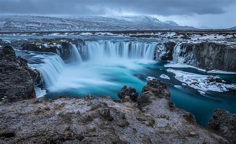 Free Photo Iceland Godafoss Waterfall River Powerful Scenic