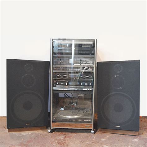 Fisher Stereo System With Component Cabinet Ebth