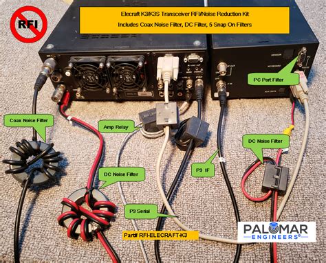 Elecraft K3k3s Transceiver Rfi Kit 7 Noise Reduction Filters