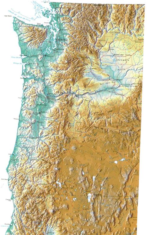 United States Topographic Wall Map By Raven Maps Laminated Print Buy