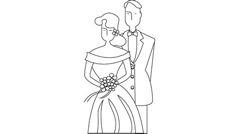 Dibujo Para Colorear De Matrimonio 25335