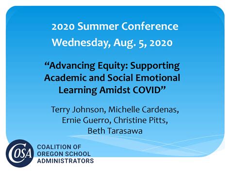 2020 Summer Conference Coalition Of Oregon School Administrators