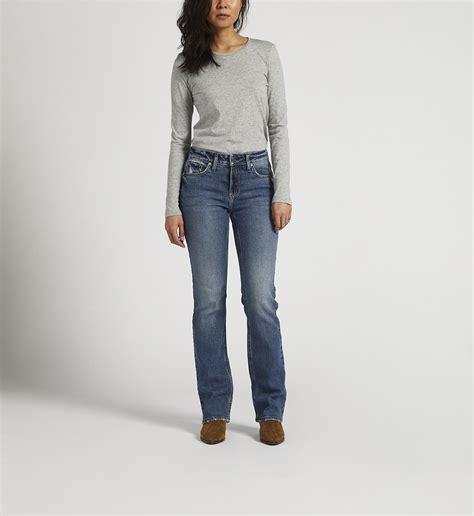 Buy Suki Mid Rise Slim Bootcut Jeans For Usd 3900 Silver Jeans Us New