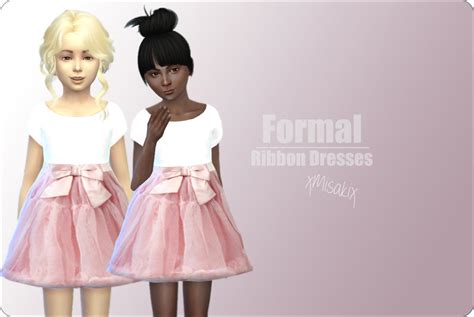Sims 4 Ccs The Best Formal Dress For Girls By Xmisakix