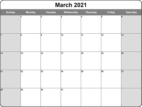 2021 blank and printable word calendar template. March 2021 Calendar Australia Printable | Free Printable ...