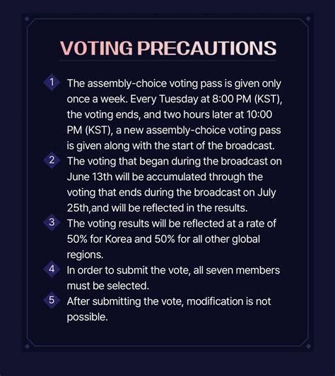 WJSN DAILY On Twitter RT WithWJSN Here Are The Voting Precautions