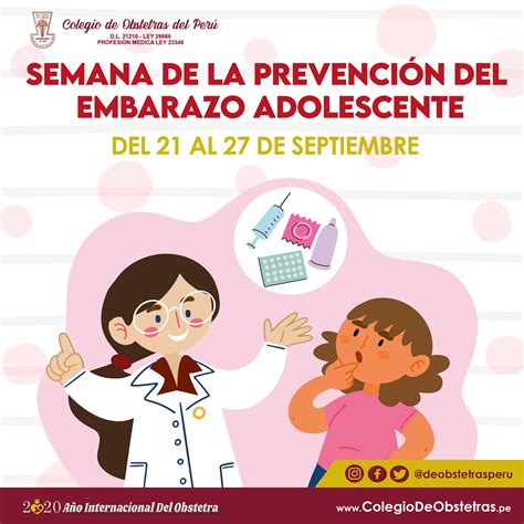 Semana De La PrevenciÓn Del Embarazo Adolescente Colegio De Obstetras Del Perú