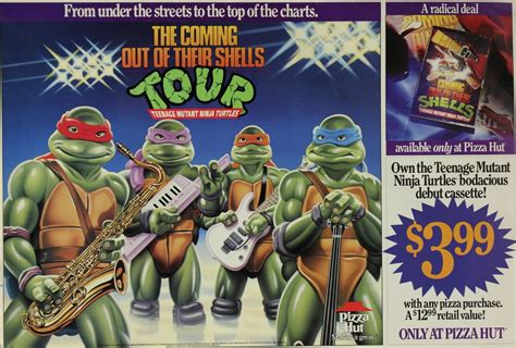 Ninja Turtles Pizza Hut Coming Out Of Their Shells Tour Poster