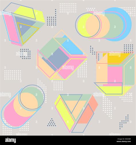 Geometric Abstract Seamless Pattern Simple Motif Background Colorful
