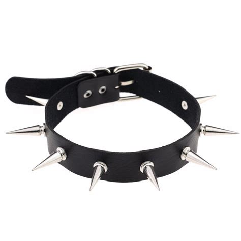 Buy Black Spike Choker Collar Women Goth Chokers Necklace For Women