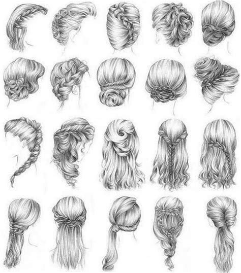 Pin By Danielle Silva On Casamento Hair Sketch Art Drawings How To